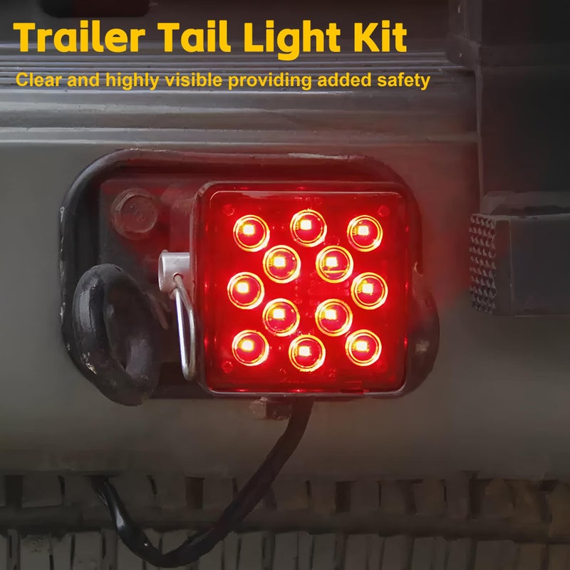 MaxxHaul 70429 Trailer Hitch Cover with 12 LEDs Brake Light, Black, 2 inch - Image 2